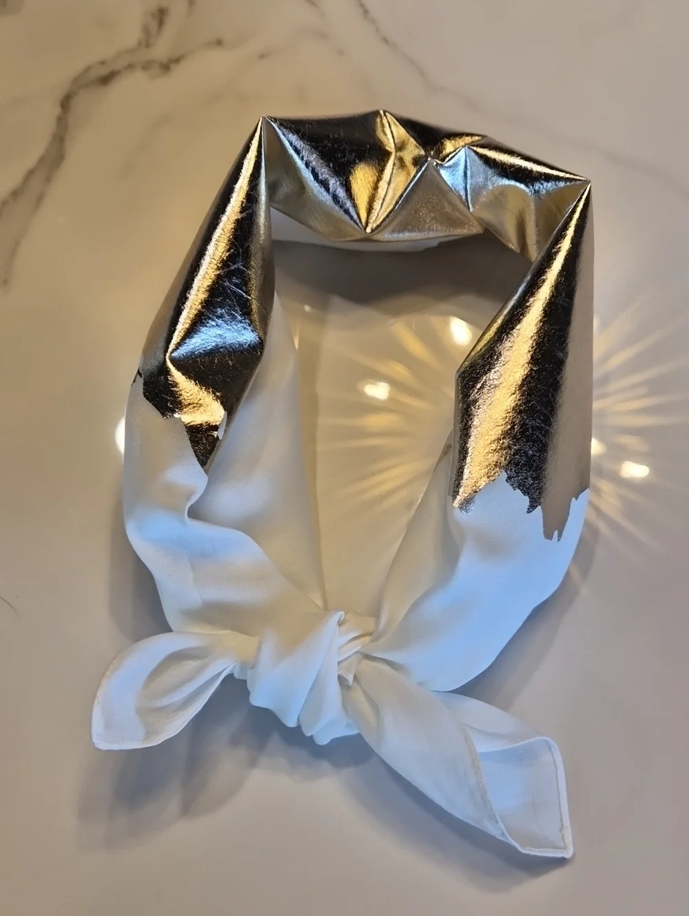 Golden Goose Gold Foil Bandana